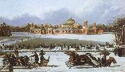 unknow artist Sleigh Races in the Petrovsky Park oil painting picture wholesale